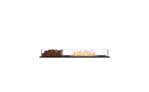 Ecosmart Fire Flex 60BN.BX1 Bench Fireplace Insert - Black Finish / Stainless Steel Burner - ESF.FX.60BN.BX1